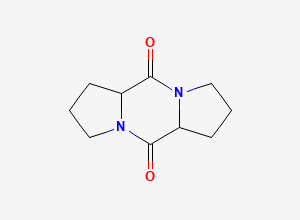 Two-dimensional chemical structure of Vildagliptin Dipyrrolidine Impurity, CAS 6708-06-1