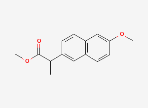 Two-dimensional chemical structure of (RS)-Naproxen methyl ester