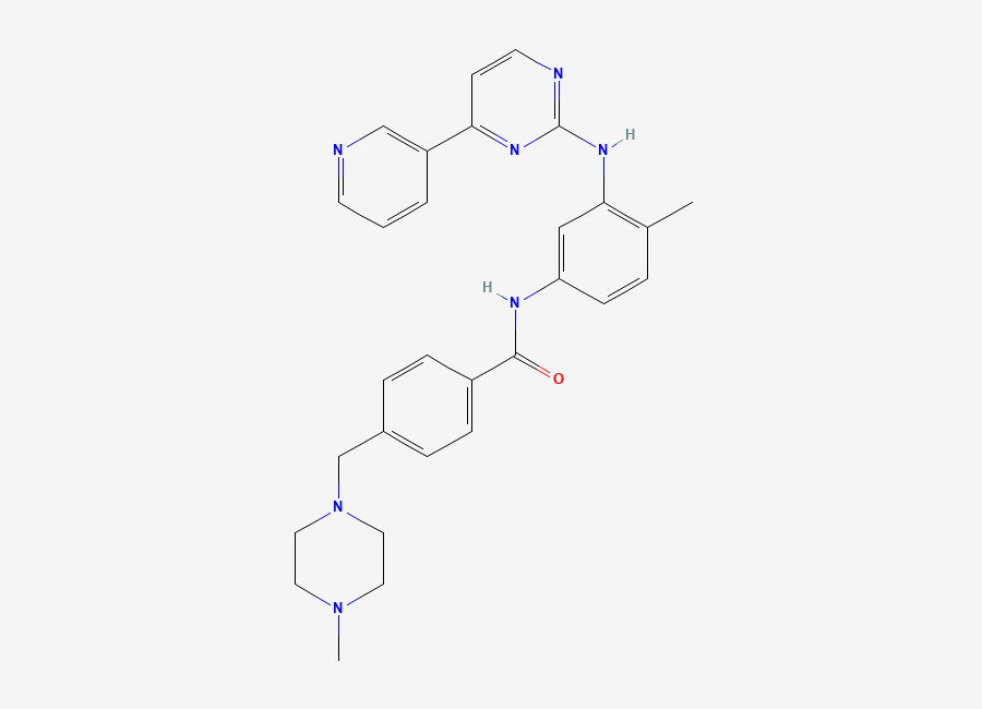 Two-dimensional chemical structure of Imatinib, CAS 152459-95-5