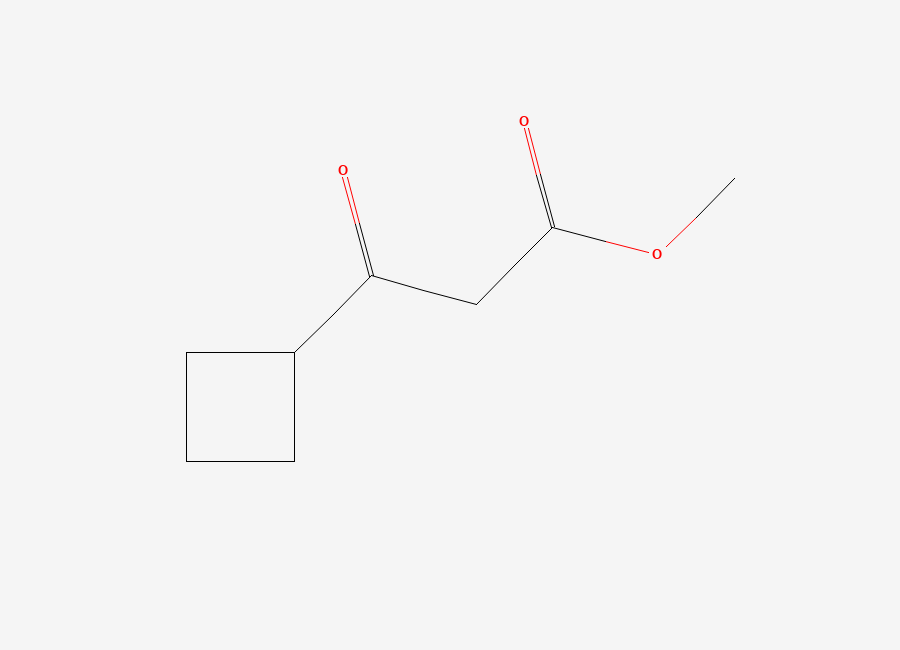 Two-dimensional chemical structure of Methyl 3-cyclobutyl-3-oxopropanoate