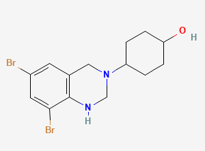 Two-dimensional chemical structure of Ambroxol EP Impurity B, CAS 18683-95-9