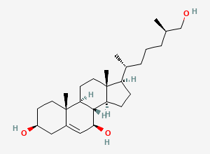 Two-dimensional chemical structure of 7beta,27-Dihydroxycholesterol