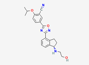 Two-dimensional chemical structure of Ozanimod, CAS 1306760-87-1