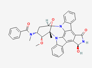 Two-dimensional chemical structure of (S)-3-Hydroxy Midostaurin, CAS 945260-14-0