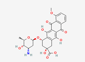 Two-dimensional chemical structure of Doxorubicin Impurity, CAS 69429-21-6