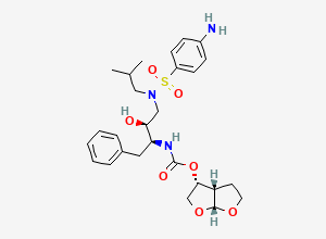Two-dimensional chemical structure of Darunavir (1S,2S)-Isomer / Darunavir 2-Epi Isomer, CAS 850141-19-4