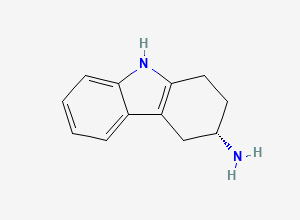 Two-dimensional chemical structure of (3S)-2,3,4,9-Tetrahydro-1H-carbazol-3-amine