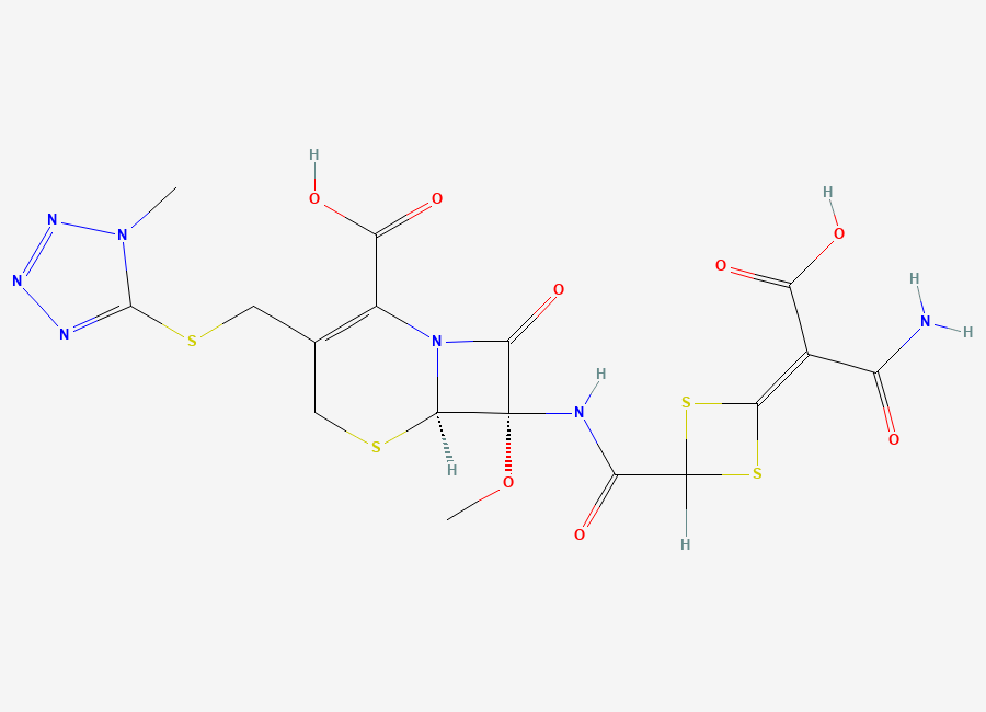 Two-dimensional chemical structure of Cefotetan