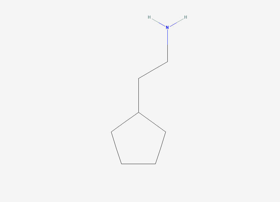 Two-dimensional chemical structure of 2-Cyclopentylethanamine