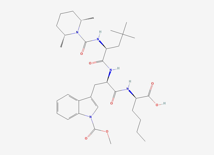 Two-dimensional chemical structure of BQ-788 free acid