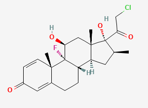 Two-dimensional chemical structure of Clobetasol