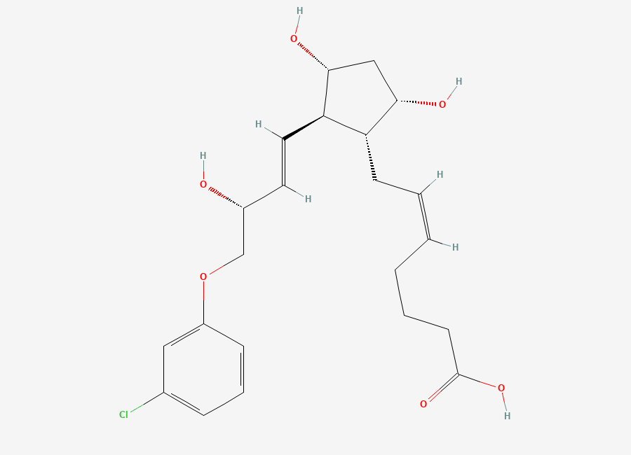 Two-dimensional chemical structure of Cloprostenol