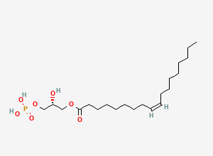 Two-dimensional chemical structure of 1-Oleoyl-sn-glycerol 3-phosphate