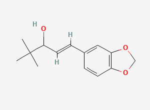 Two-dimensional chemical structure of Stiripentol