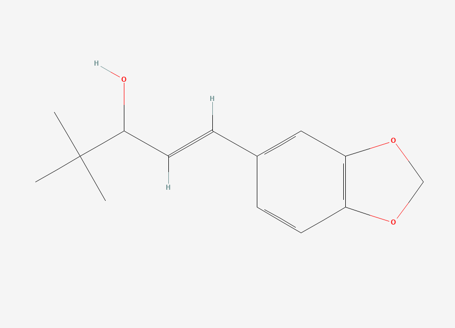 Two-dimensional chemical structure of Stiripentol