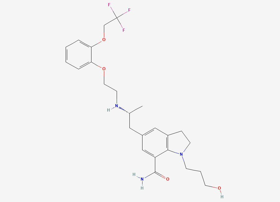 Two-dimensional chemical structure of Silodosin