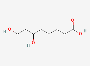 Two-dimensional chemical structure of 6,8-Dihydroxyoctanoic acid, CAS 74903-53-0