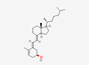 Two-dimensional chemical structure of (5E)-Isovitamin D3/(5E)-isocholecalciferol