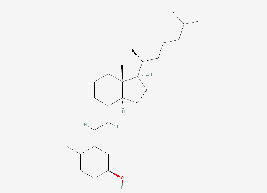 Two-dimensional chemical structure of (5E)-Isovitamin D3/(5E)-isocholecalciferol