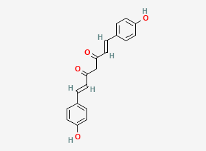 Two-dimensional chemical structure of Bisdemethoxycurcumin, CAS 24939-16-0