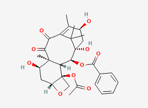 Two-dimensional chemical structure of 7-epi-10-Oxo-10-deacetyl Baccatin III, CAS 151636-94-1