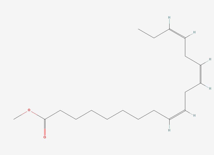 Two-dimensional chemical structure of Methyl Linolenate/ Linolenic Acid Methyl Ester, CAS 301-00-8