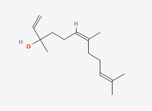 Two-dimensional chemical structure of 1,6,10-Dodecatrien-3-ol, 3,7,11-trimethyl-, [S-(Z)]-