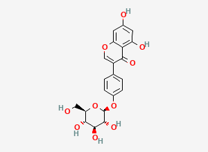 Two-dimensional chemical structure of Sophoricoside