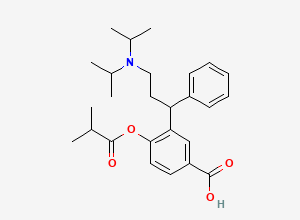 Two-dimensional chemical structure of Fesoterodine Impurity D / Fesoterodine Carboxylic Impurity, CAS 1262778-55-1