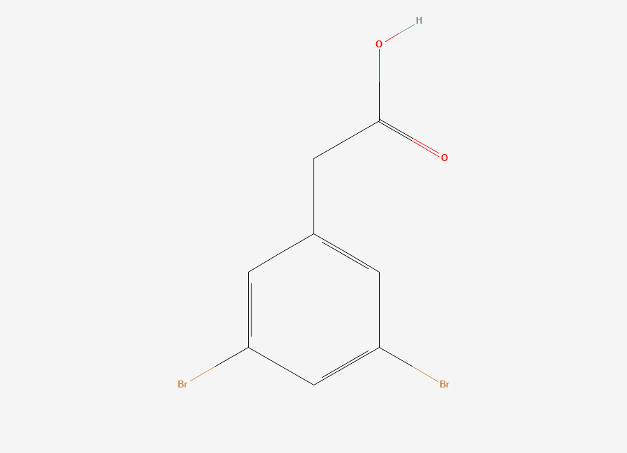 Two-dimensional chemical structure of 2-(3,5-Dibromophenyl)acetic acid