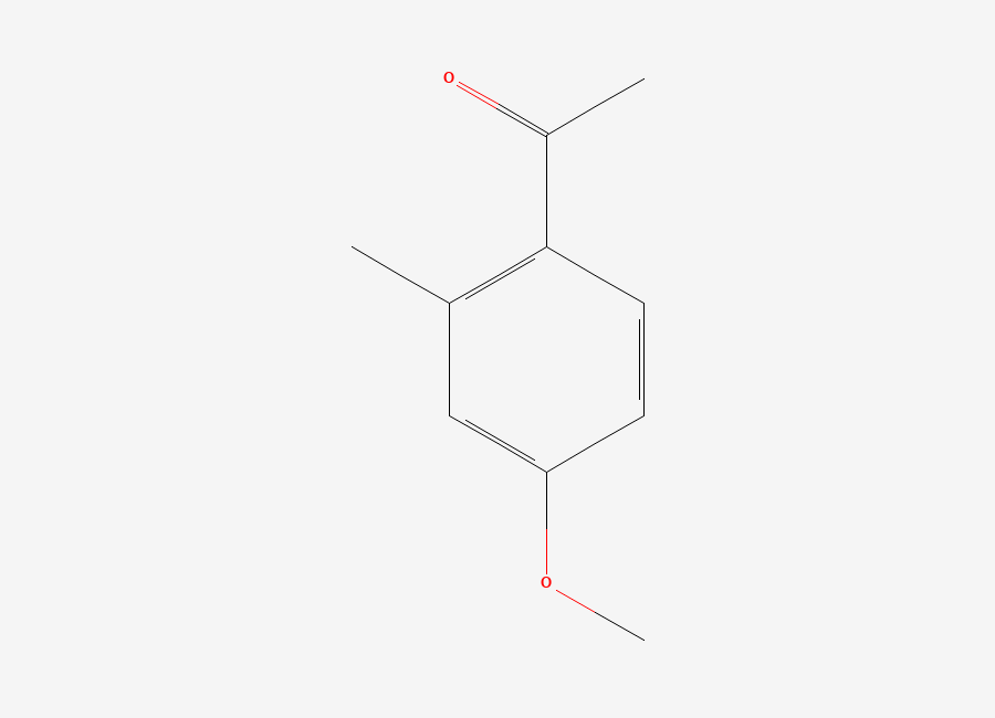 Two-dimensional chemical structure of 1-(4-Methoxy-2-methylphenyl)ethan-1-one