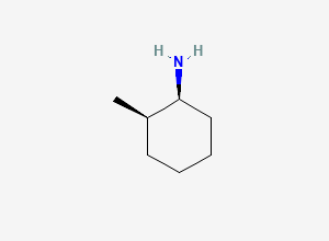 Two-dimensional chemical structure of 2-Methylcyclohexylamine, (1S,2R)-