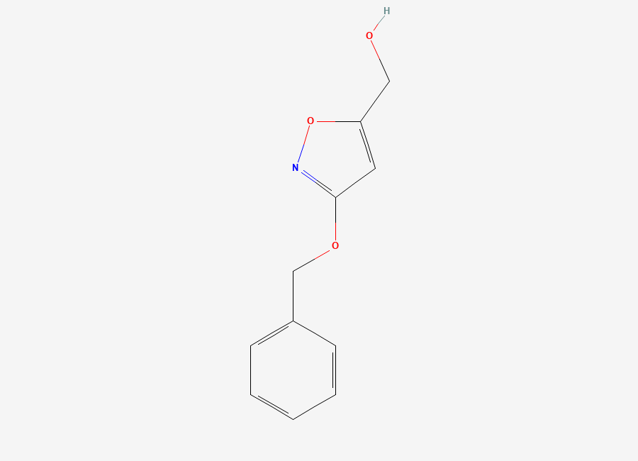 Two-dimensional chemical structure of (3-(Benzyloxy)isoxazol-5-yl)methanol