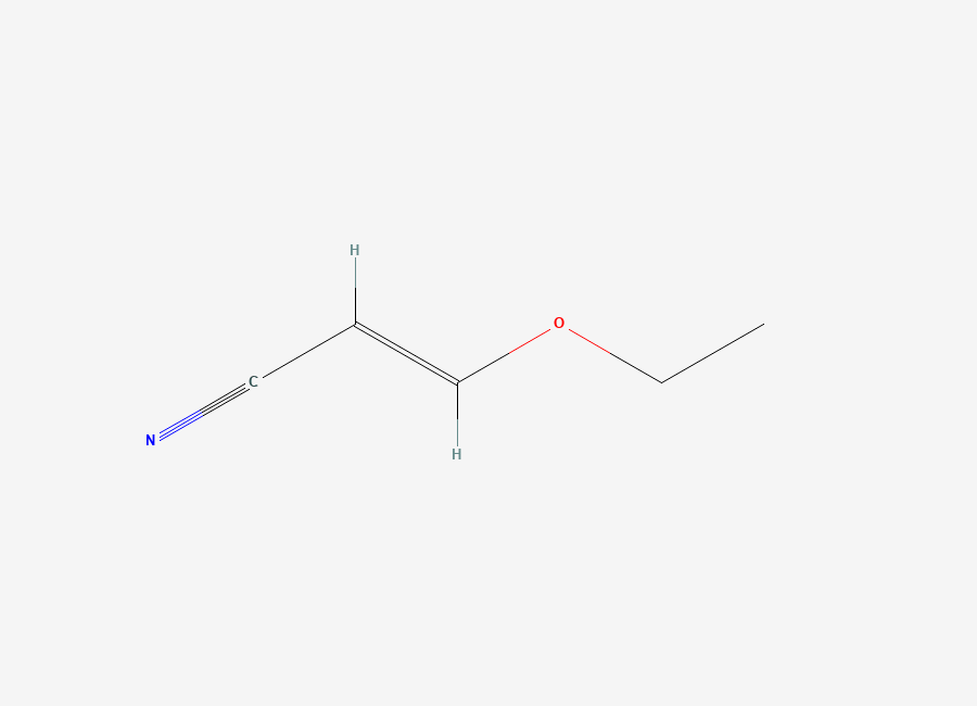 Two-dimensional chemical structure of 3-Ethoxyacrylonitrile