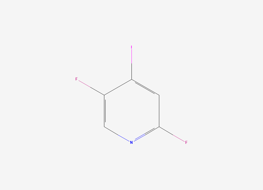 Two-dimensional chemical structure of 2,5-Difluoro-4-iodopyridine