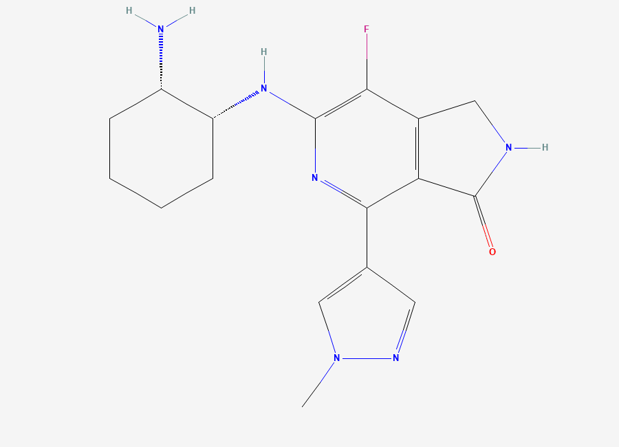 Two-dimensional chemical structure of Mivavotinib