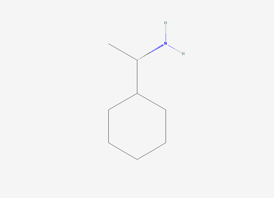 Two-dimensional chemical structure of (S)-(+)-1-Cyclohexylethylamine