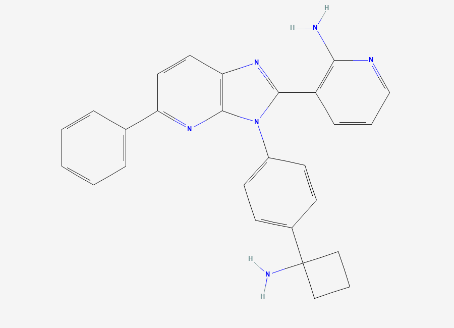 Two-dimensional chemical structure of Miransertib