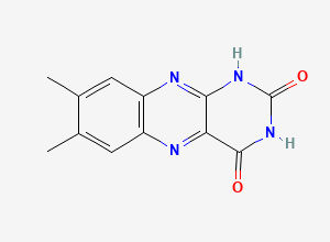 Two-dimensional chemical structure of Riboflavin EP Impurity B / Lumichrome, CAS 1086-80-2