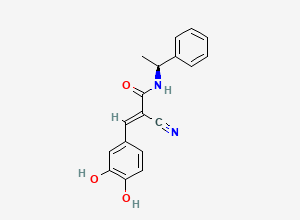 Two-dimensional chemical structure of Tyrphostin Ag 835