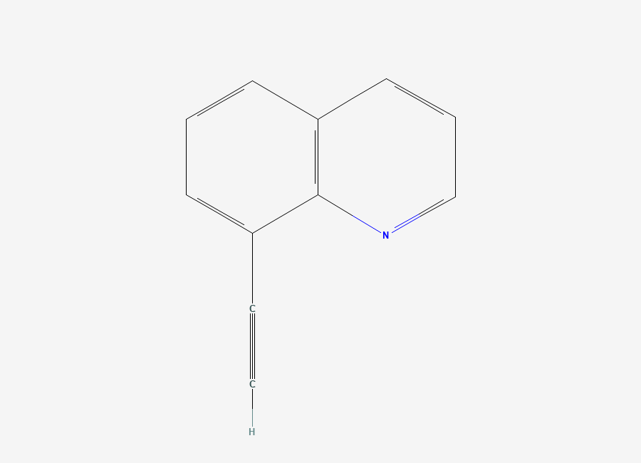 Two-dimensional chemical structure of 8-Ethynylquinoline