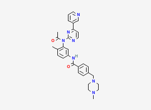 Two-dimensional chemical structure of Imatinib N-Acetyl Impurity / Imatinib Di-Amide Impurity, CAS 1321600-78-5