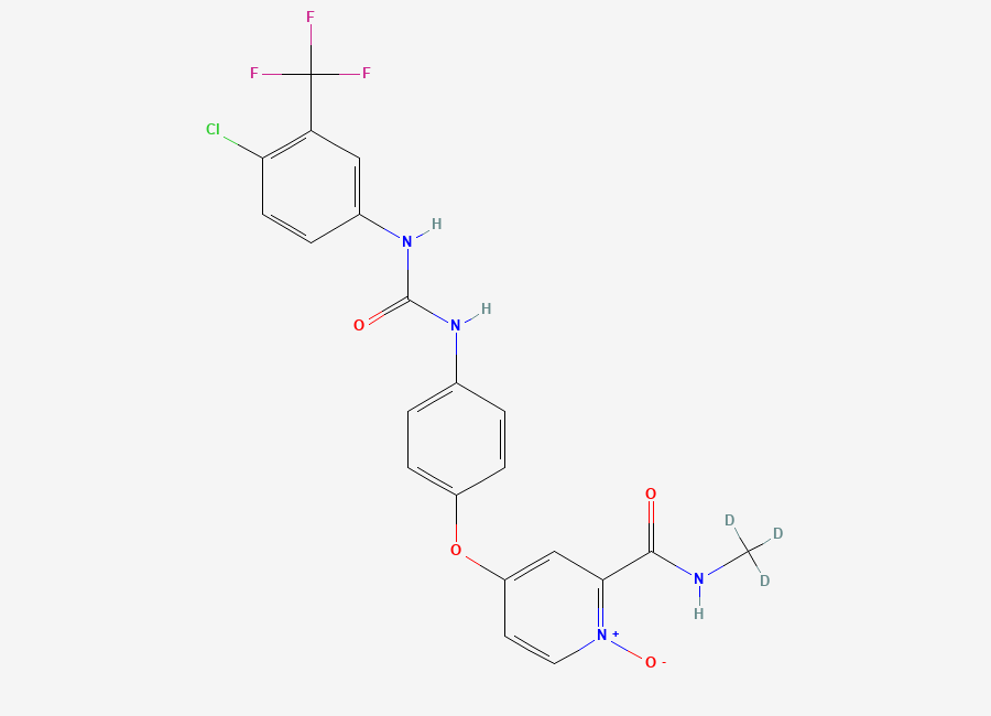 Two-dimensional chemical structure of Sorafenib-N-oxide