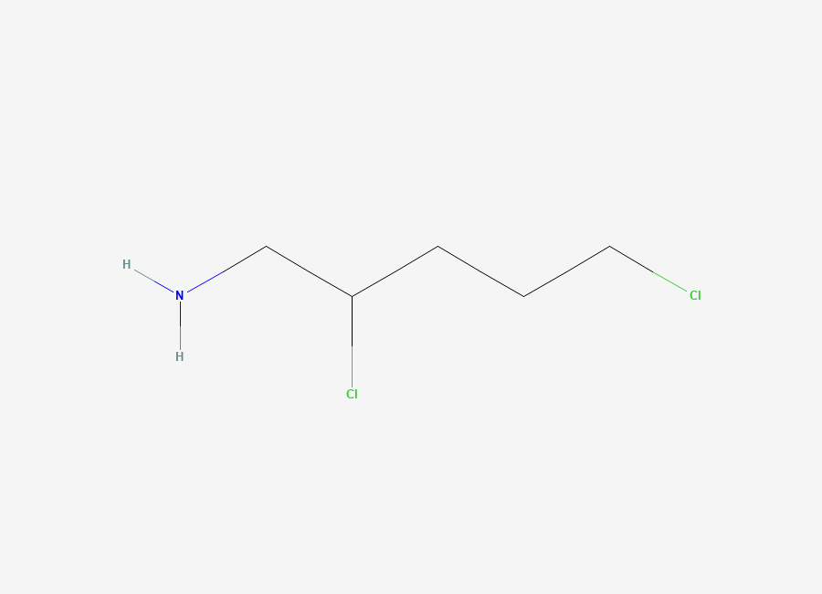 Two-dimensional chemical structure of 2,5-Dichloropentylamine