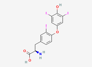 Two-dimensional chemical structure of Levothyroxine EP Impurity K (R-Isomer), CAS 66701-15-3