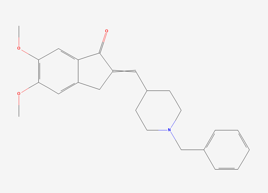 Two-dimensional chemical structure of Donepezil Dehydro Impurity (E/Z Mixture), CAS 120014-07-5