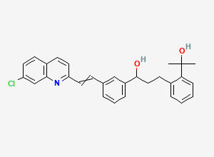 Two-dimensional chemical structure of Montelukast (3S)-Hydroxy Propanol/ Montelukast Diol Impurity, CAS 287930-77-2