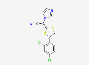 Two-dimensional chemical structure of (S)-Luliconazole
