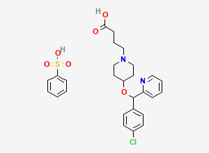 Two-dimensional chemical structure of Bepotastine Besylate (Racemate)