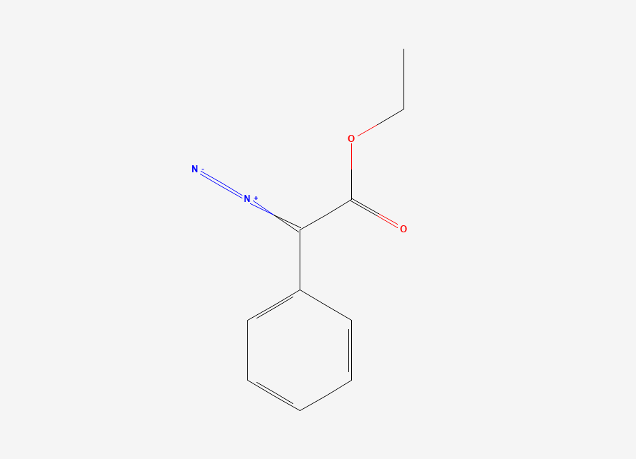 Two-dimensional chemical structure of 2-Diazonio-1-ethoxy-2-phenylethen-1-olate